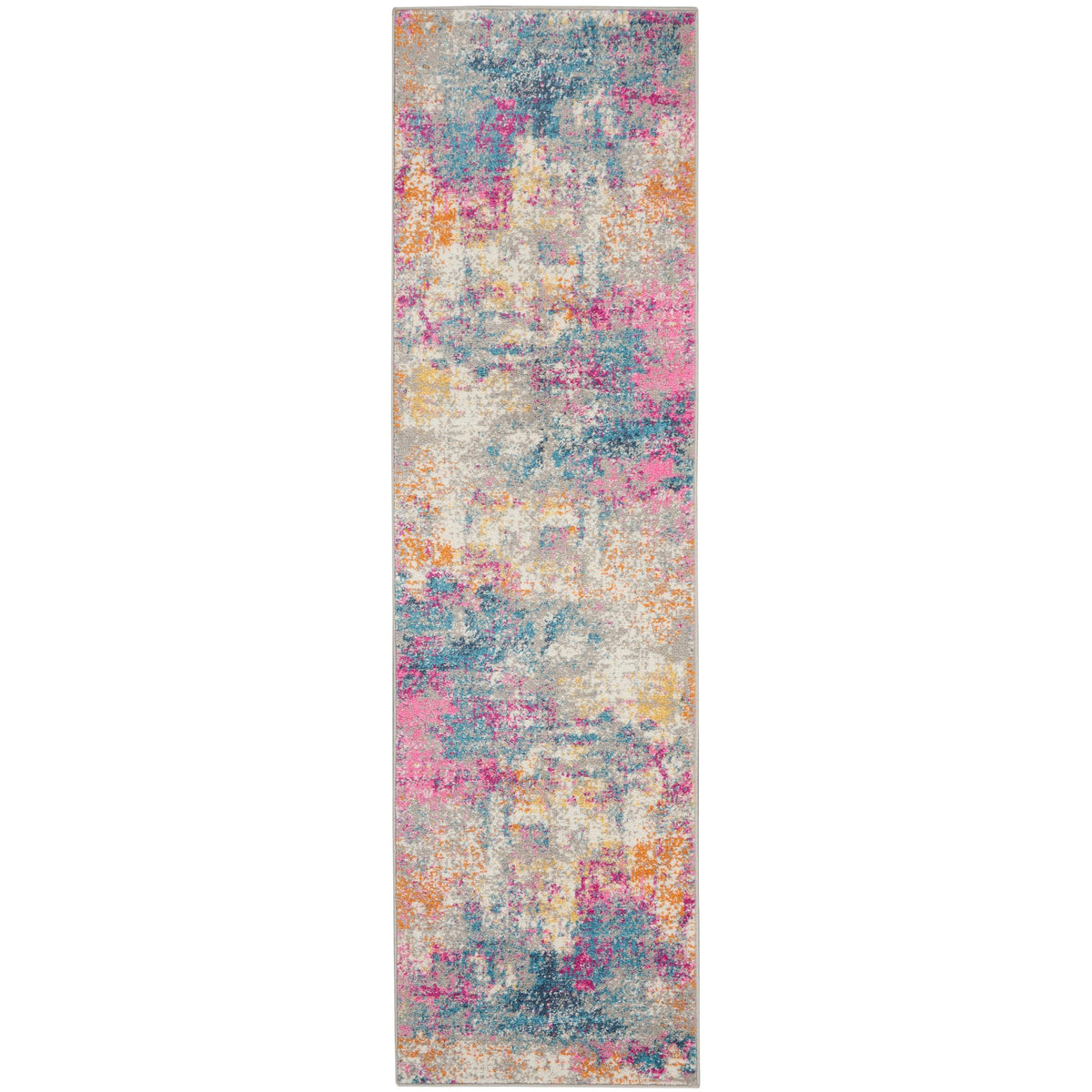 Nourison Home Passion PSN36 Ivory Multicolor Indoor Runner - Modern Power Loomed Machine Made Medium Pile