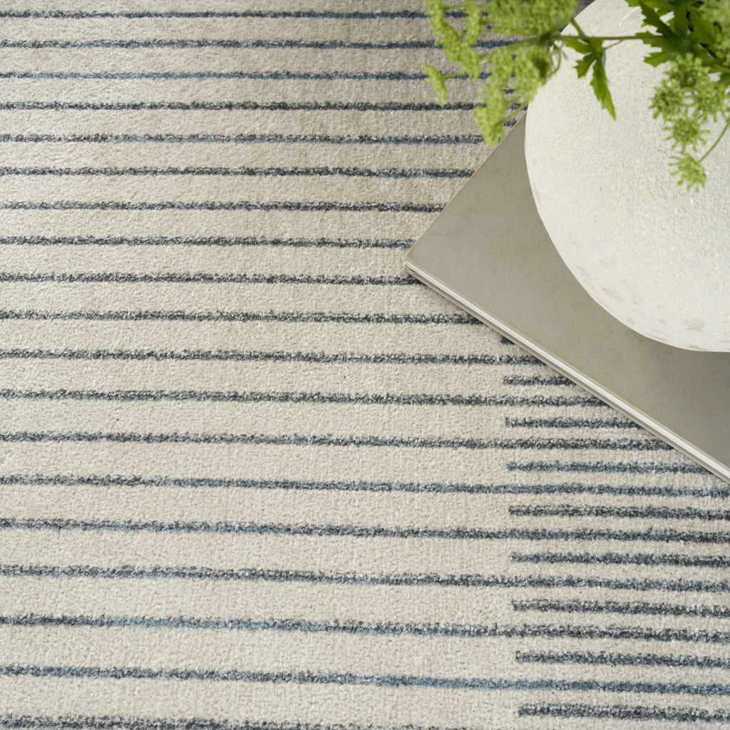 Nourison Home Astra ASW05 Rectangle Blue Machine Washable Rug - Power Loomed Indoor Rug
