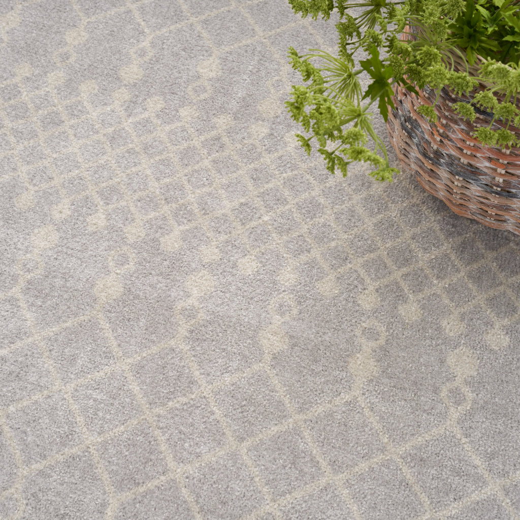 Nourison Home Astra ASW10 Rectangle Gray Machine Washable Area Rug - Elegant Indoor Bohemian Rug