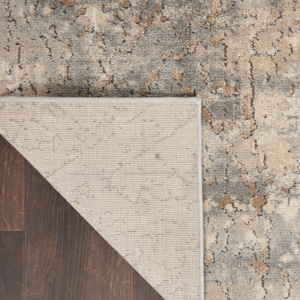 Nourison Home Concerto CNC03 Beige Rectangle Indoor Area Rug - Power Loomed Low Pile Rug