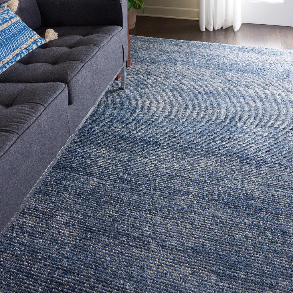 Nourison Home Weston WES01 Blue Indoor Rectangle Area Rug - Modern Tufted Handmade Medium Pile