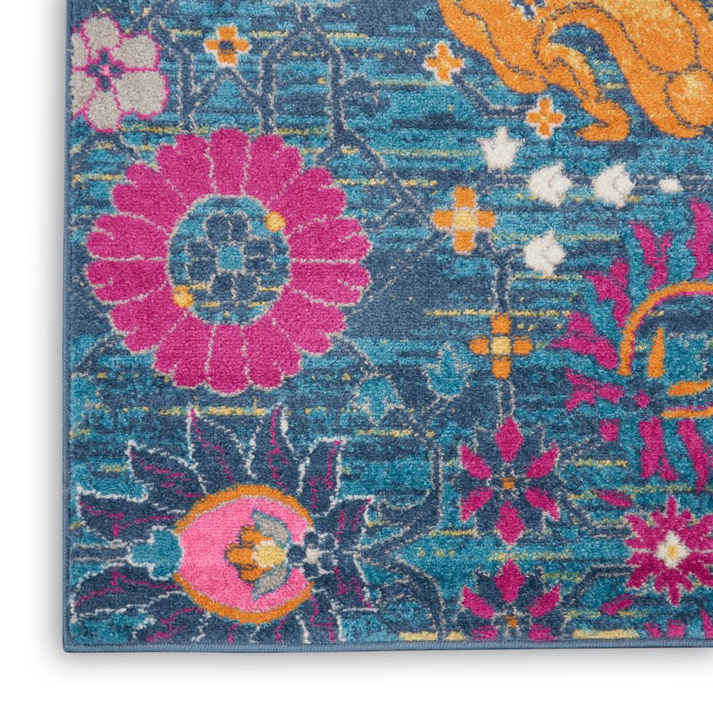 Nourison Home Passion PSN01 Denim Indoor Runner - Bohemian Power Loomed Machine Made Medium Pile