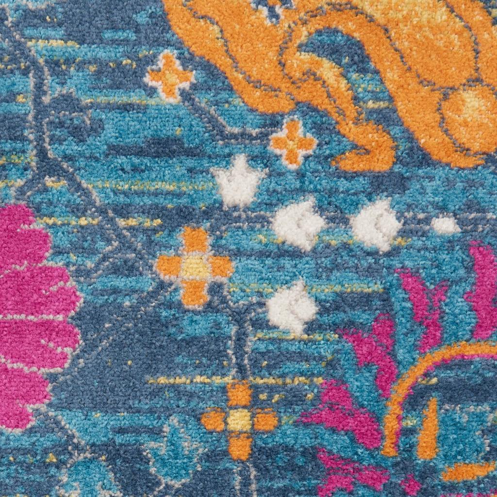 Nourison Home Passion PSN01 Denim Indoor Runner - Bohemian Power Loomed Machine Made Medium Pile