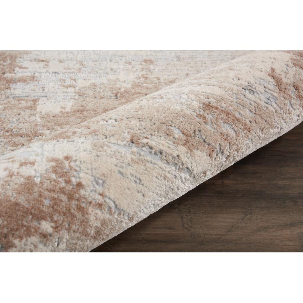 Nourison Home Rustic Textures RUS03 Beige Indoor Runner - Modern Power Loomed Machine Made Medium Pile