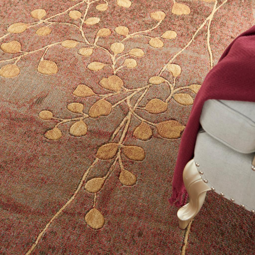Nourison Home Somerset ST74 Multicolor Indoor Round Area Rug - Rustic Power Loomed Machine Made Medium Pile