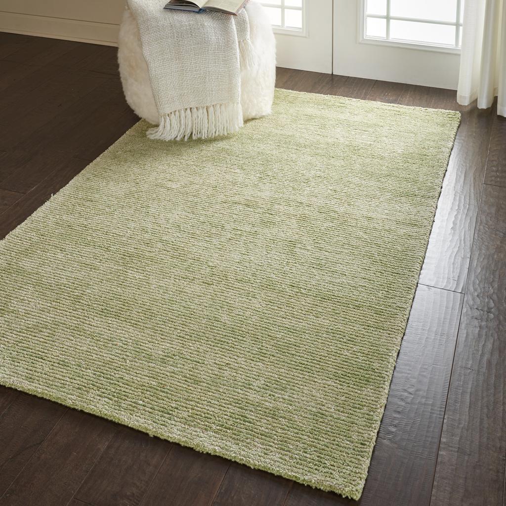 Nourison Home Weston WES01 Green Indoor Rectangle Area Rug - Modern Tufted Handmade Medium Pile