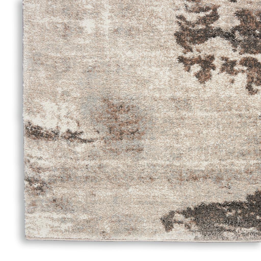 Nourison Home American Manor AMR04 Ivory/Mocha Indoor Rectangle Area Rug - Modern Power Loomed Machine Made Medium Pile