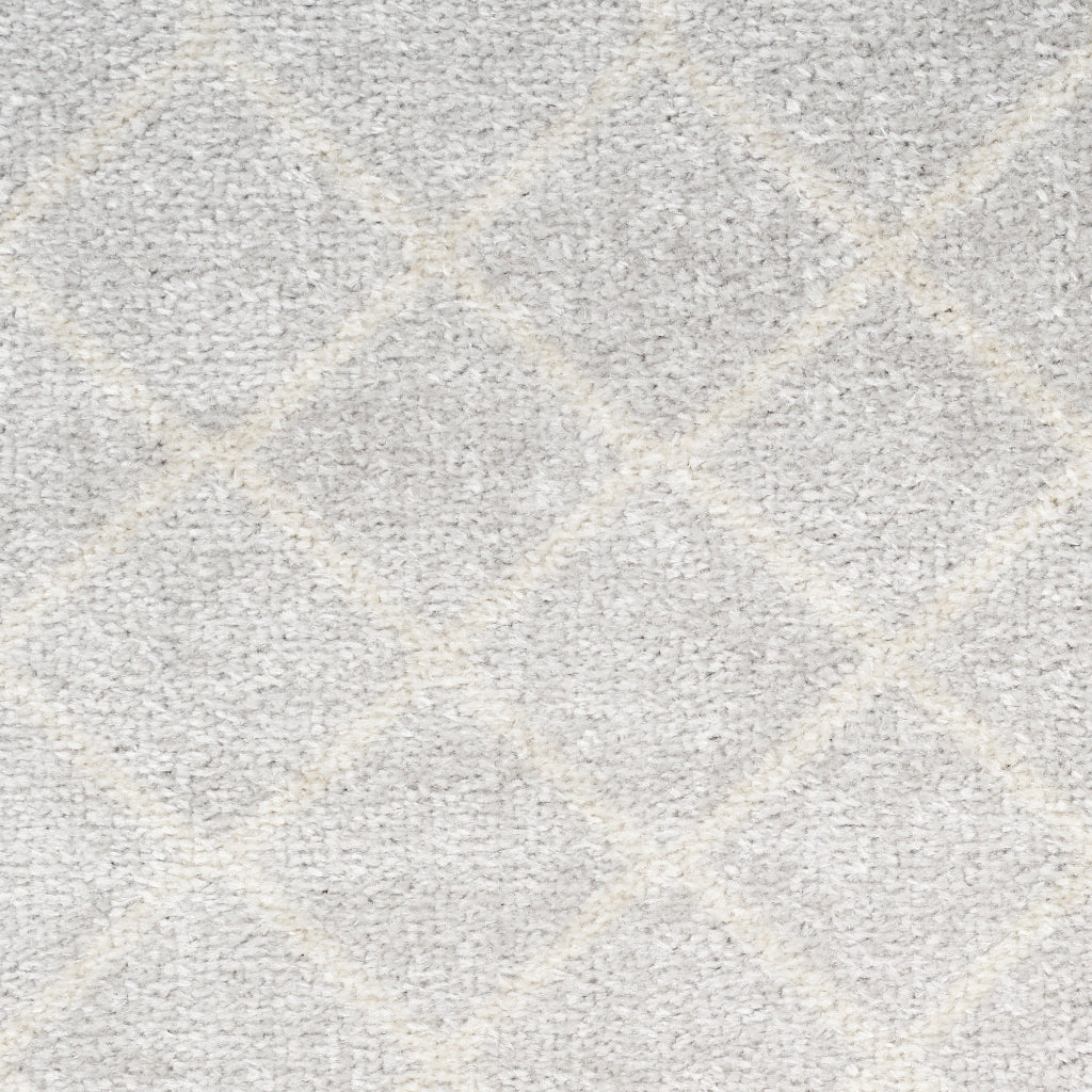 Nourison Home Astra ASW10 Gray Machine Washable Power Loomed Runner - Elegant Indoor Bohemian Runner
