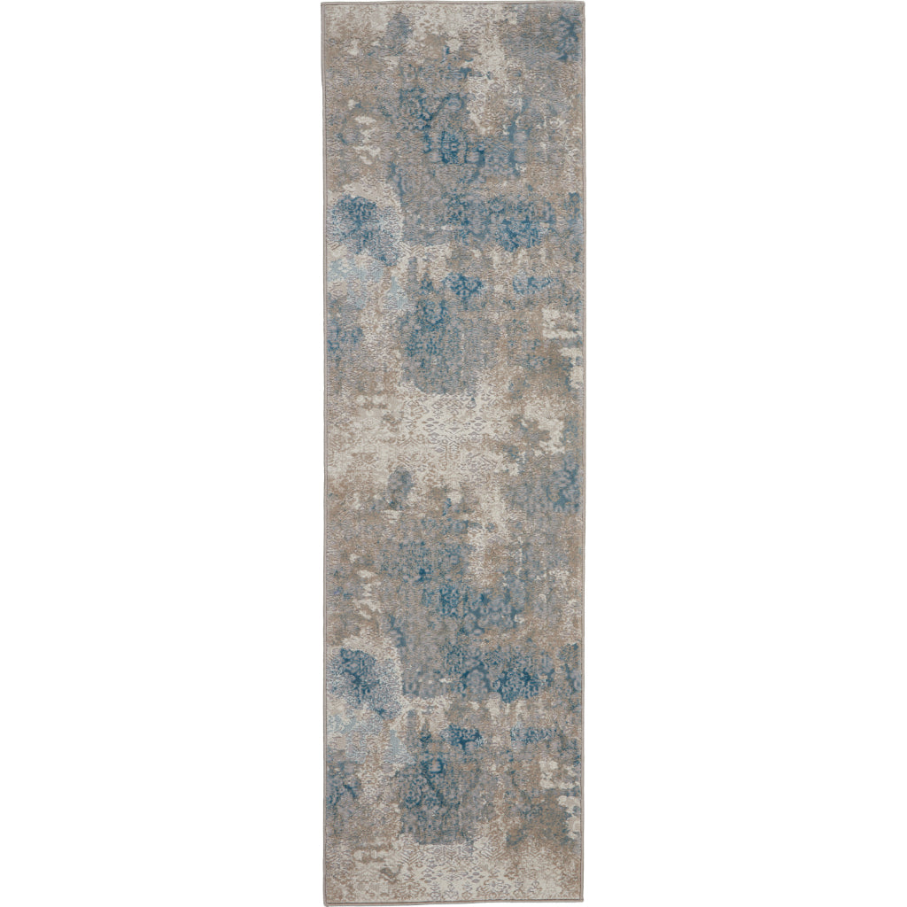 Nourison Home Karma KRM07 Multicolor Indoor Runner - Vintage Low Pile Distressed Runner-