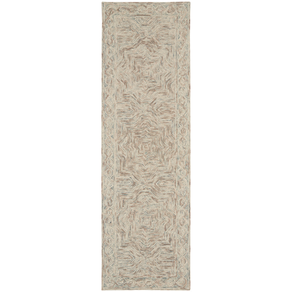Nourison Home Linked LNK03 Multicolor Indoor Runner - Refined Bohemian Style Rug Crafted from 100% Wool