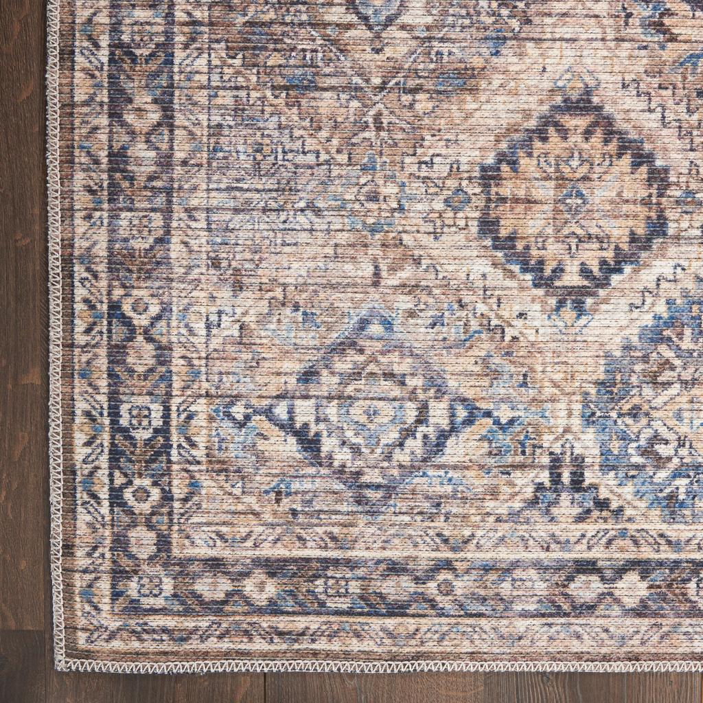 Nourison Home New Concept Washables SR103 Ivory Latte Indoor Runner - Vintage Machine Woven Machine Made Low Pile