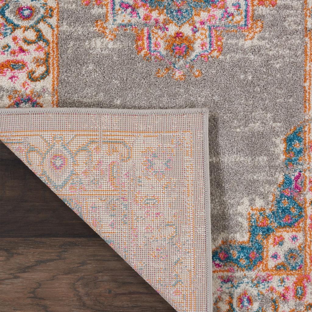 Nourison Home Passion PSN03 Grey Indoor Runner - Bohemian Power Loomed Machine Made Medium Pile