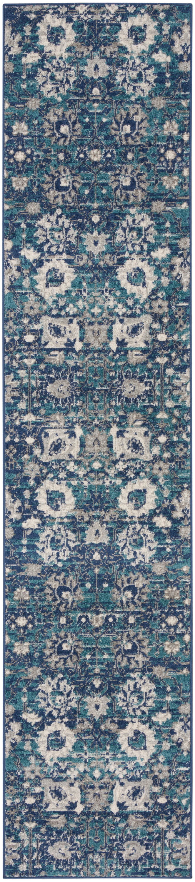 Nourison Home Passion PSN01 Surf Indoor Runner - Bohemian Power Loomed Machine Made Medium Pile