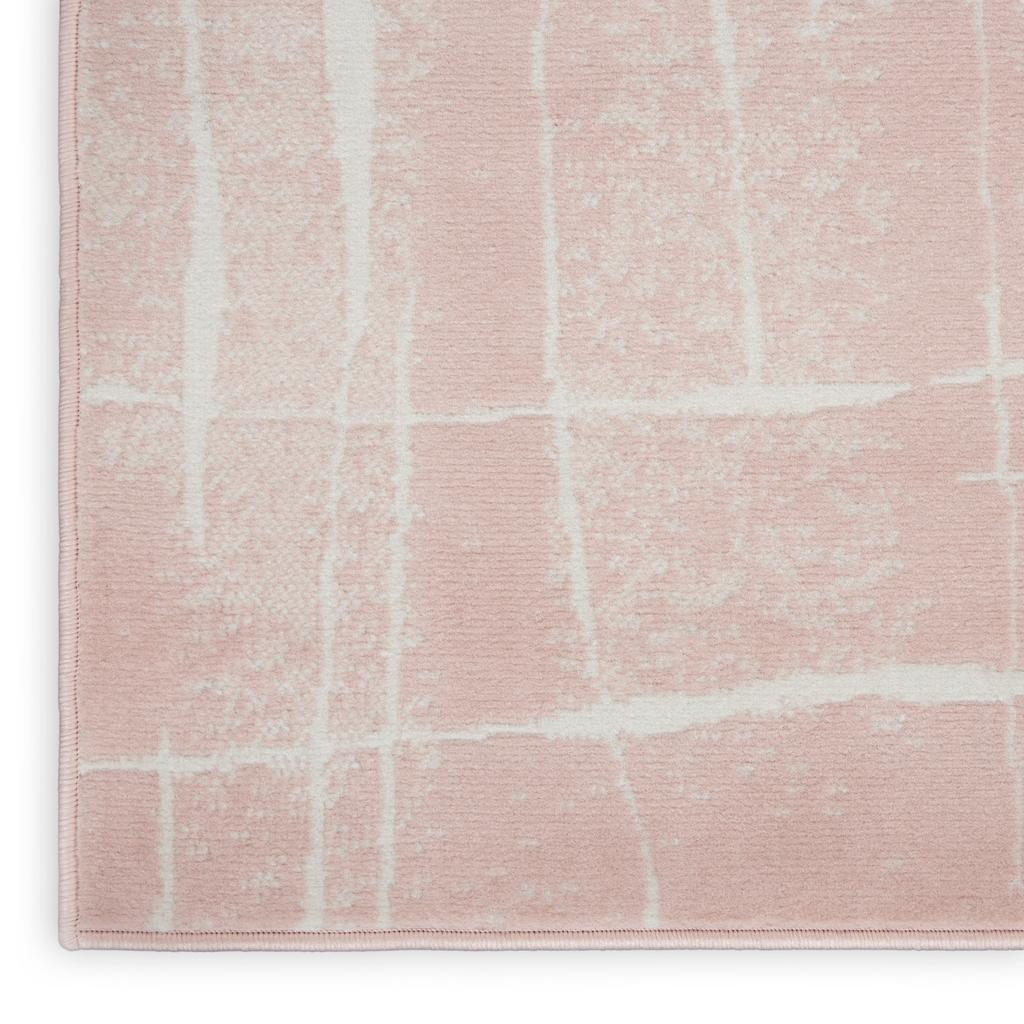 Nourison Home Whimsicle WHS09 Pink Ivory Indoor Runner - Modern Power Loomed Machine Made Low Pile