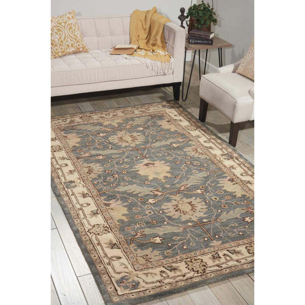 Nourison Home India House IH75 Multicolor Rectangle Indoor Area Rug -  Hand Tufted Medium Pile Rug Made of 100% Wool