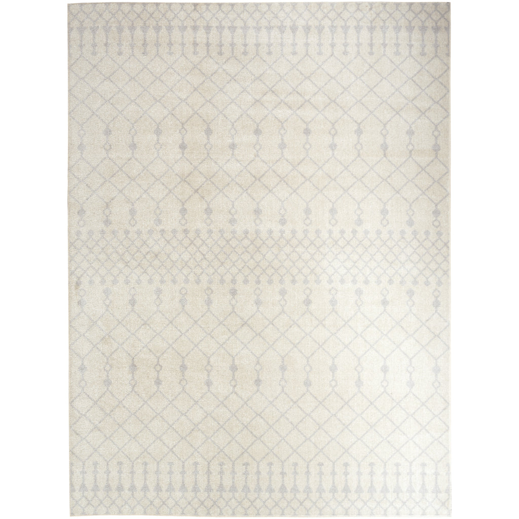 Nourison Home Astra ASW10 Rectangle Light Gray Machine Washable Area Rug - Elegant Indoor Bohemian Rug-
