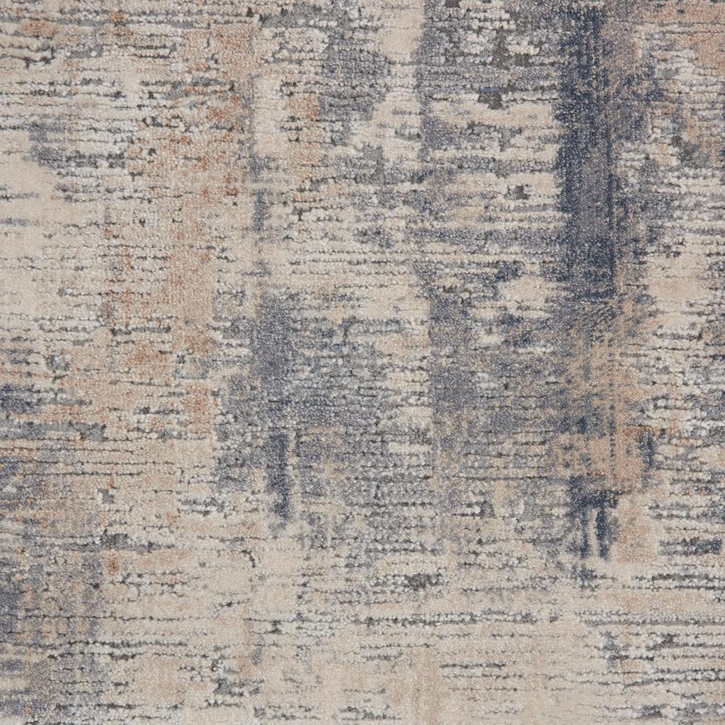 Nourison Home Rustic Textures RUS05 Beige Grey Indoor Runner - Modern Power Loomed Machine Made Medium Pile