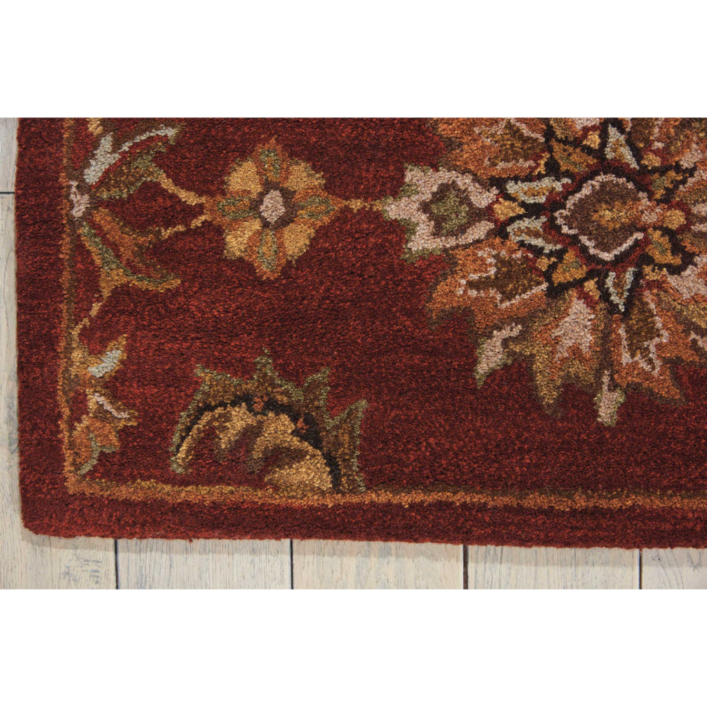 Nourison Home India House IH83 Multicolor Rectangle Indoor Area Rug -  Hand Tufted Medium Pile Rug Made of 100% Wool