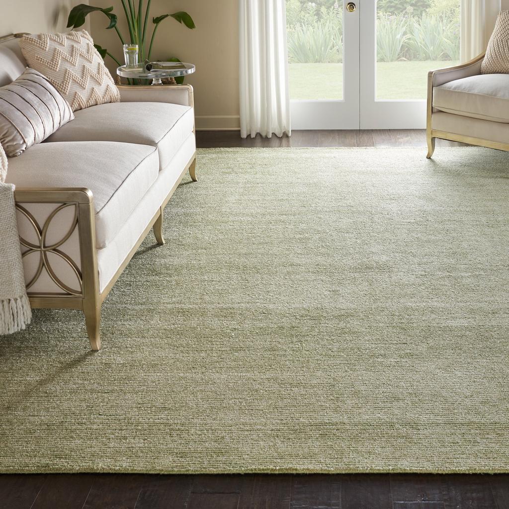 Nourison Home Weston WES01 Green Indoor Rectangle Area Rug - Modern Tufted Handmade Medium Pile
