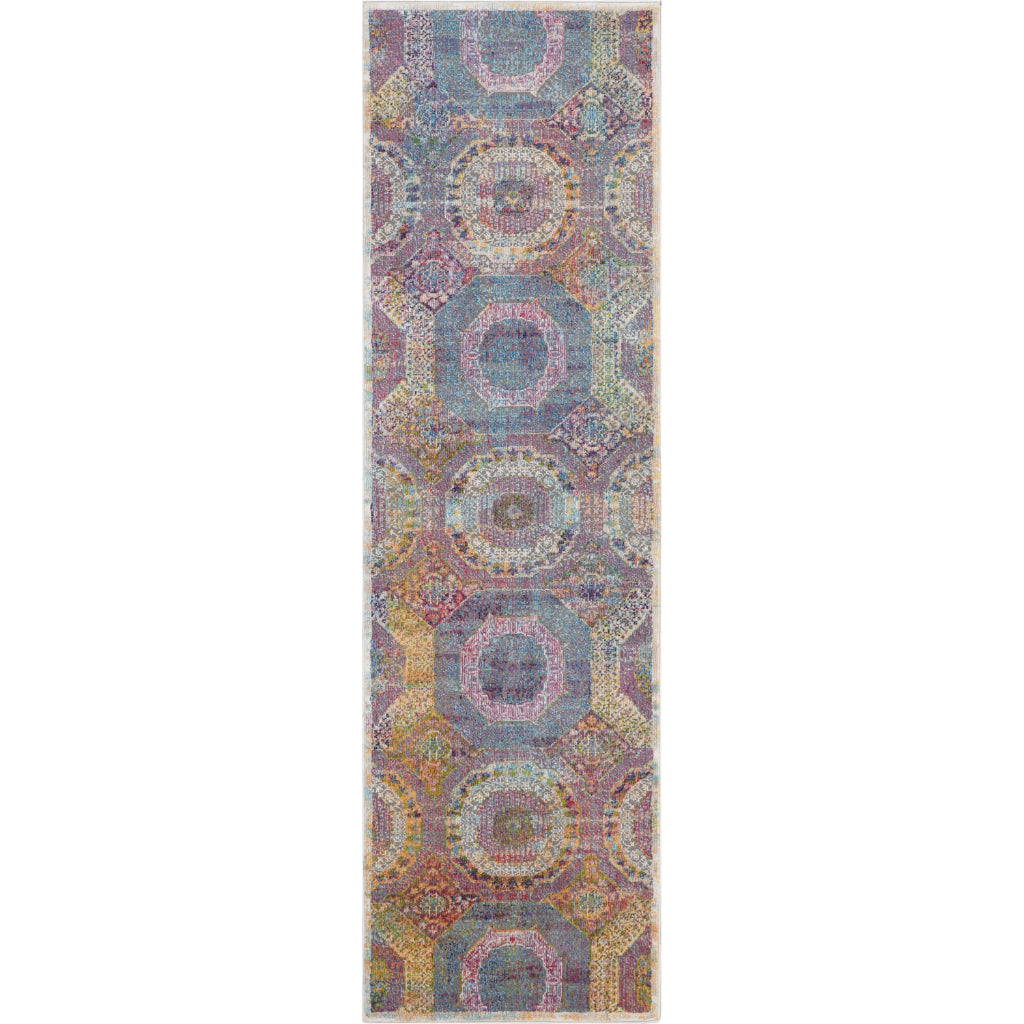 Nourison Home Global Vintage GLB05 Multicolor Indoor Runner - Medium Pile Runner with Bohemian Style