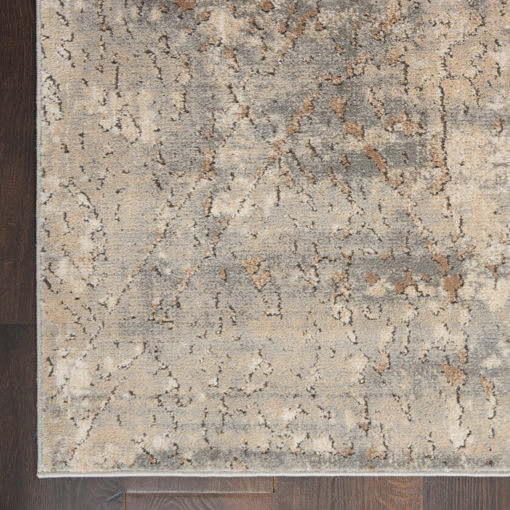 Nourison Home Concerto CNC03 Beige Rectangle Indoor Area Rug - Power Loomed Low Pile Rug