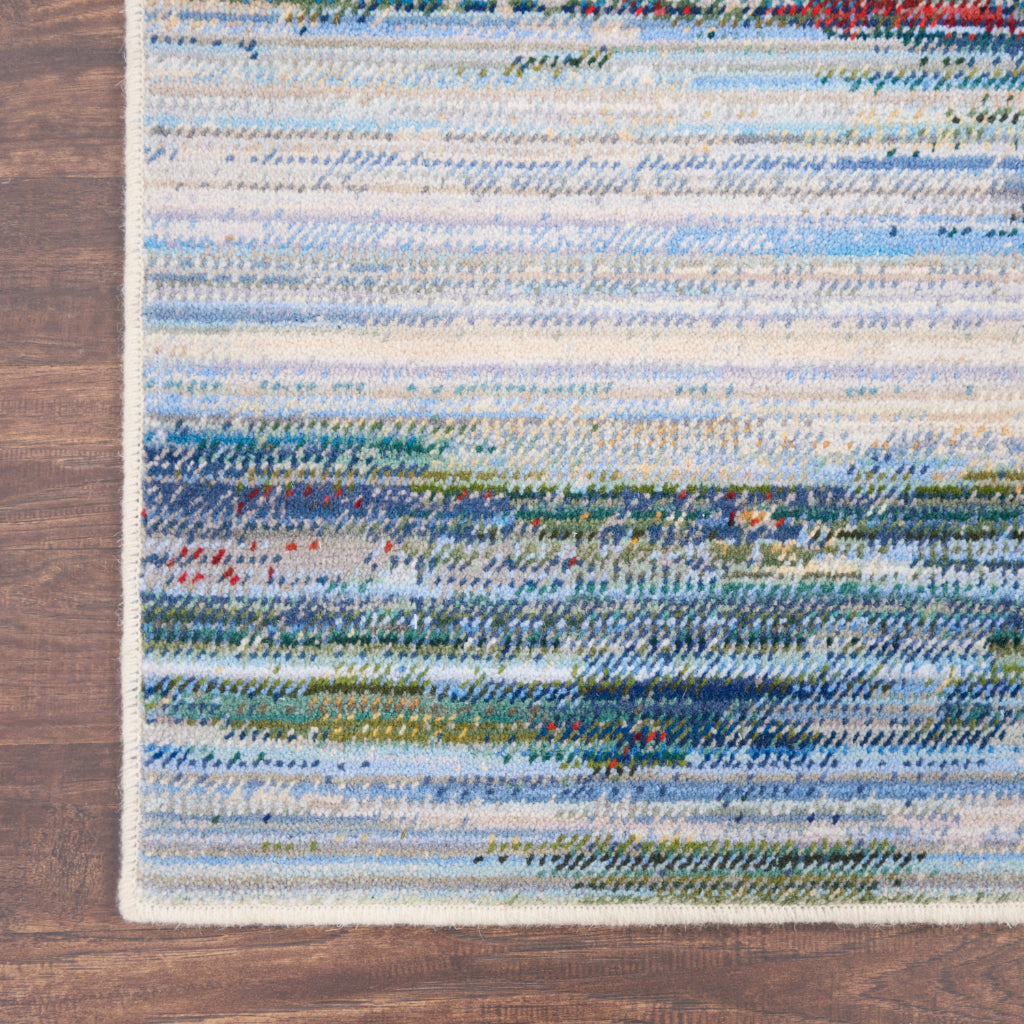 Nourison Home Chroma CRM05 Multicolor Rectangle Indoor Area Rug - Modern Style Loom-Woven Medium Pile Rug-