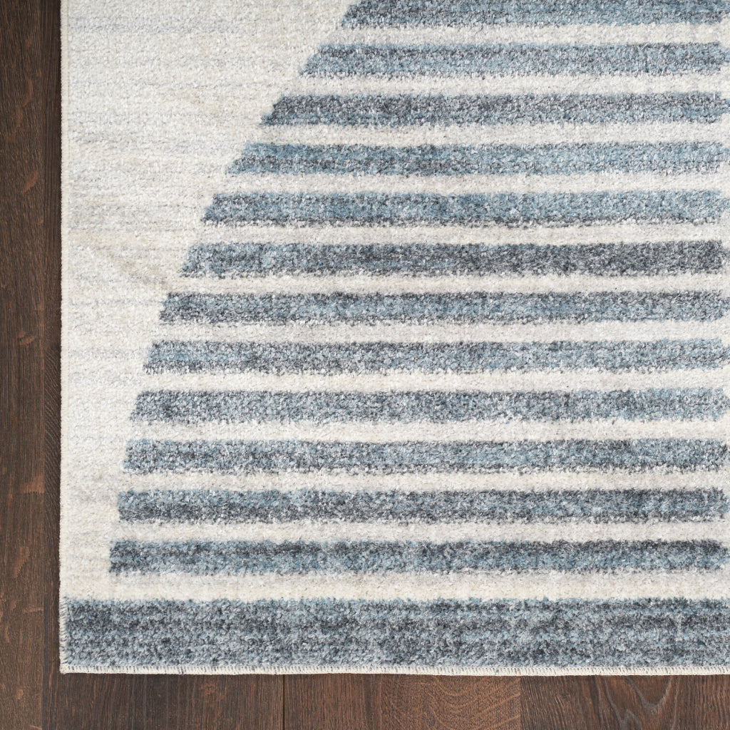 Nourison Home Astra ASW03 Rectangle Blue Machine Washable Rug - Power Loomed Indoor Rug