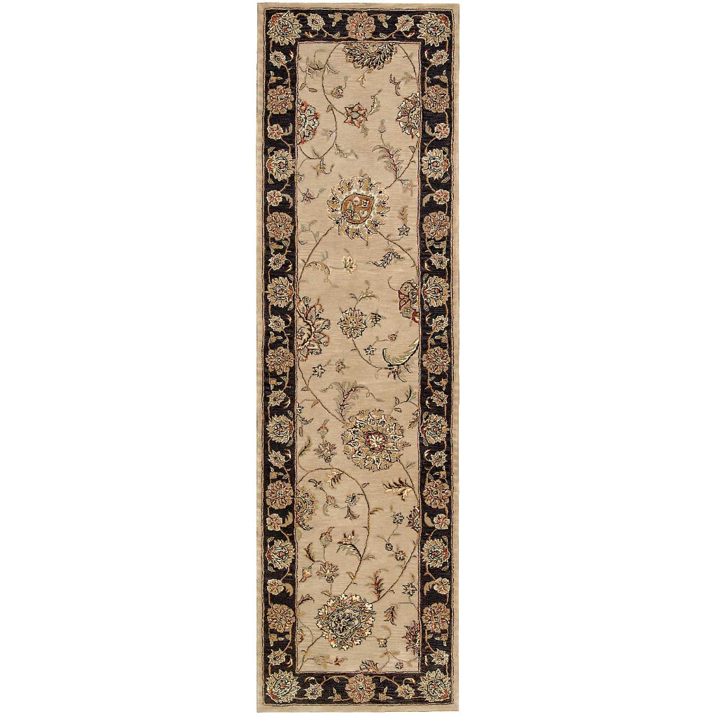 Nourison Home Nourison 2000 Two-Color 2207 Indoor Runner - Traditional Hand Tufted Runner Made of New Zealand Wool & Silk-