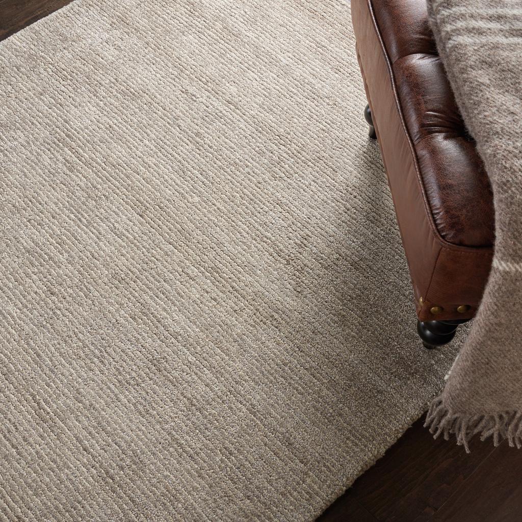 Nourison Home Weston WES01 Taupe Indoor Rectangle Area Rug - Modern Tufted Handmade Medium Pile