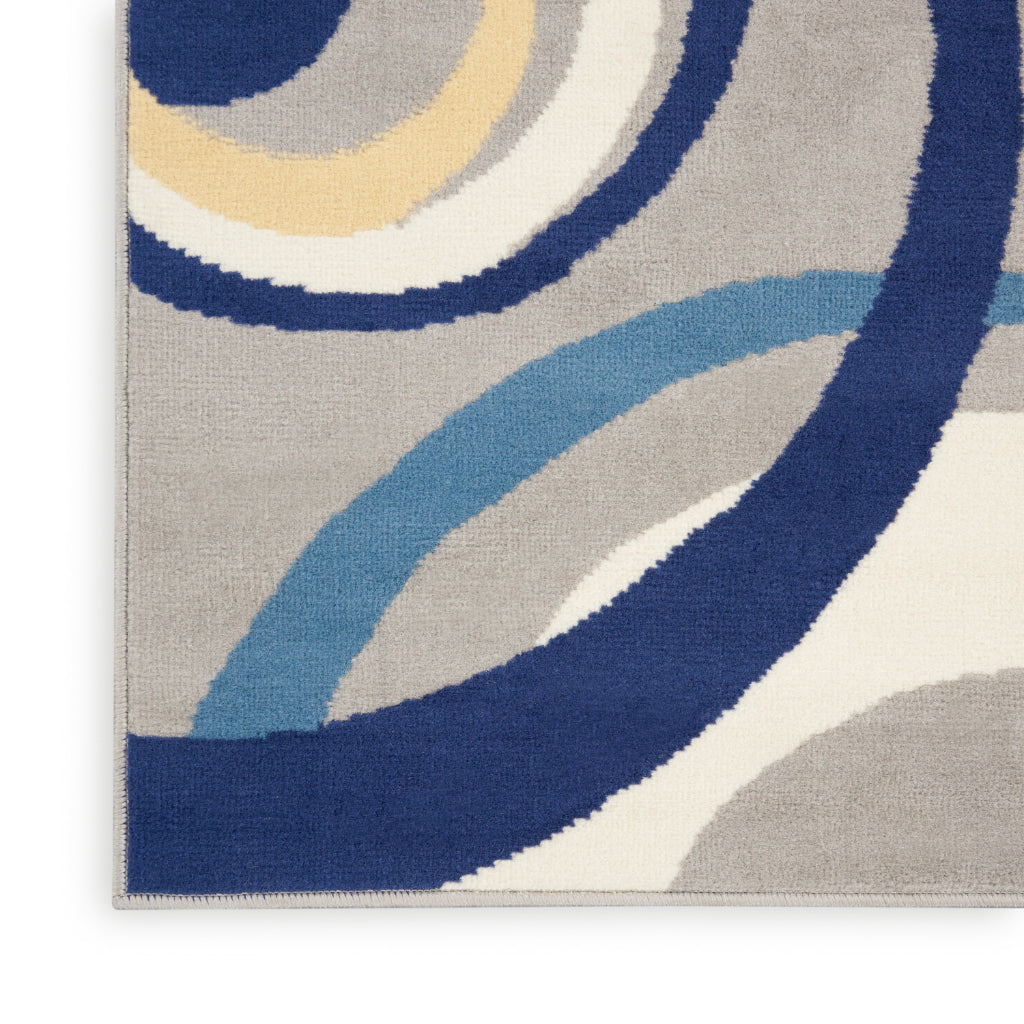 Nourison Home Grafix GRF21 Multicolor Indoor Rectangle Area Rug - Power Loomed Medium Pile Rug