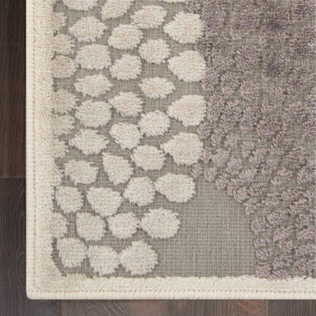 Nourison Home Graphic Illusions GIL04 Grey Rectangle Indoor Area Rug - Power Loomed Living Room Rug-