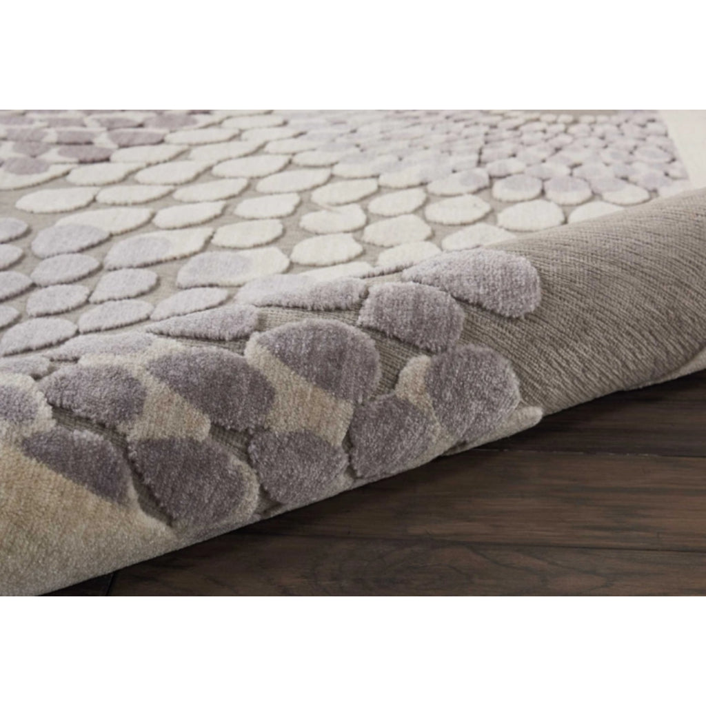 Nourison Home Graphic Illusions GIL04 Grey Rectangle Indoor Area Rug - Power Loomed Living Room Rug-