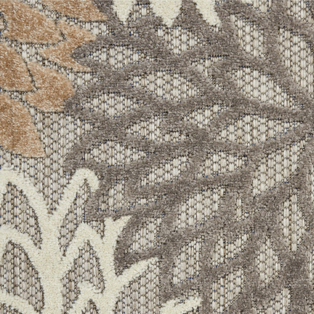 Nourison Home Aloha Indoor / Outdoor Machine Made Natural ALH05 Area Rug - Premium Stain-Resistant Round, Rectangle & Square Rug Made of 100% Polypropylene-