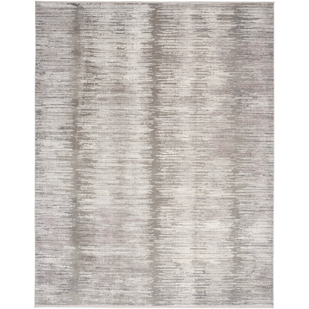 Nourison Home Abstract Hues ABH03 Two-Color Rectangle Area Rug - Power Loomed Indoor Abstract Design Rug-