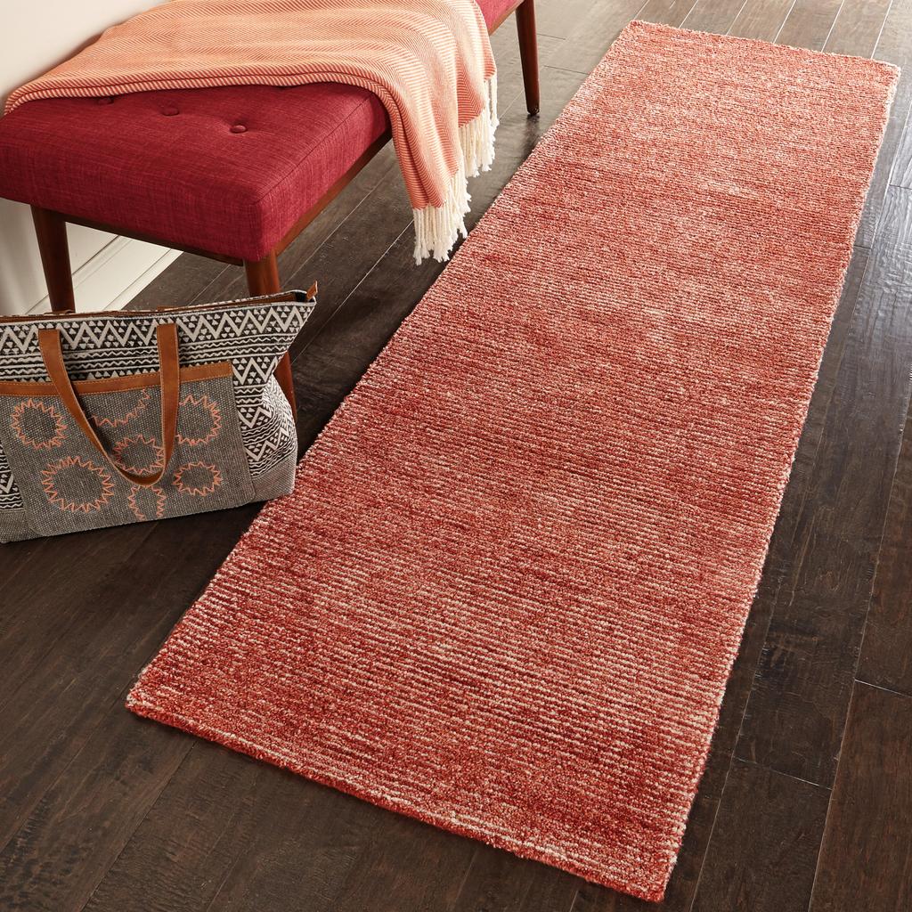 Nourison Home Weston WES01 Red Indoor Runner - Modern Tufted Handmade Medium Pile