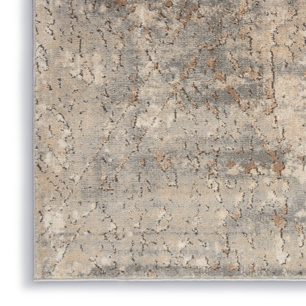 Nourison Home Concerto CNC03 Beige Rectangle Indoor Area Rug - Power Loomed Low Pile Rug