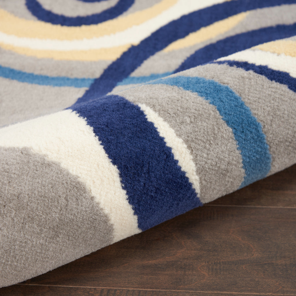 Nourison Home Grafix GRF21 Multicolor Indoor Rectangle Area Rug - Power Loomed Medium Pile Rug