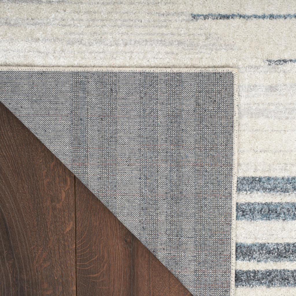 Nourison Home Astra ASW04 Rectangle Blue Machine Washable Rug - Power Loomed Indoor Rug