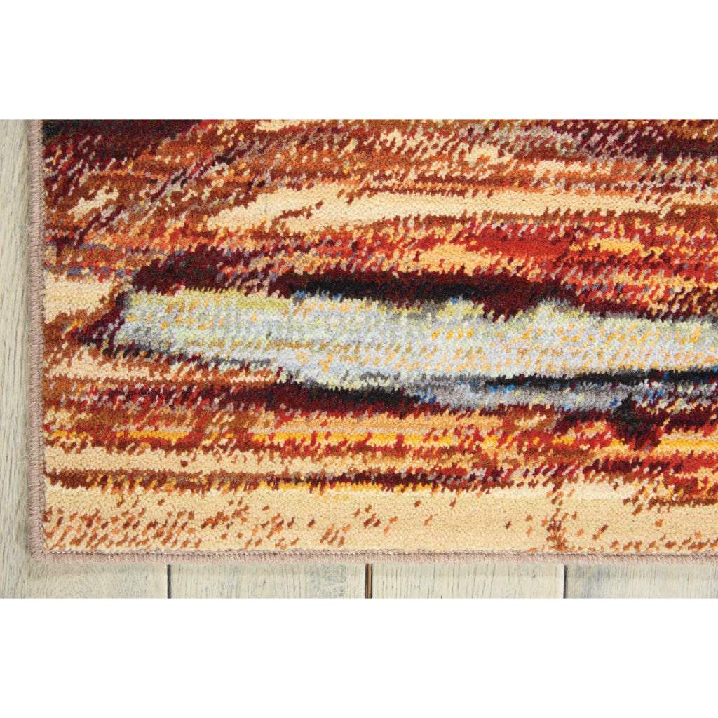 Nourison Home Chroma CRM04 Multicolor Rectangle Indoor Area Rug - Modern Style Loom-Woven Medium Pile Rug-