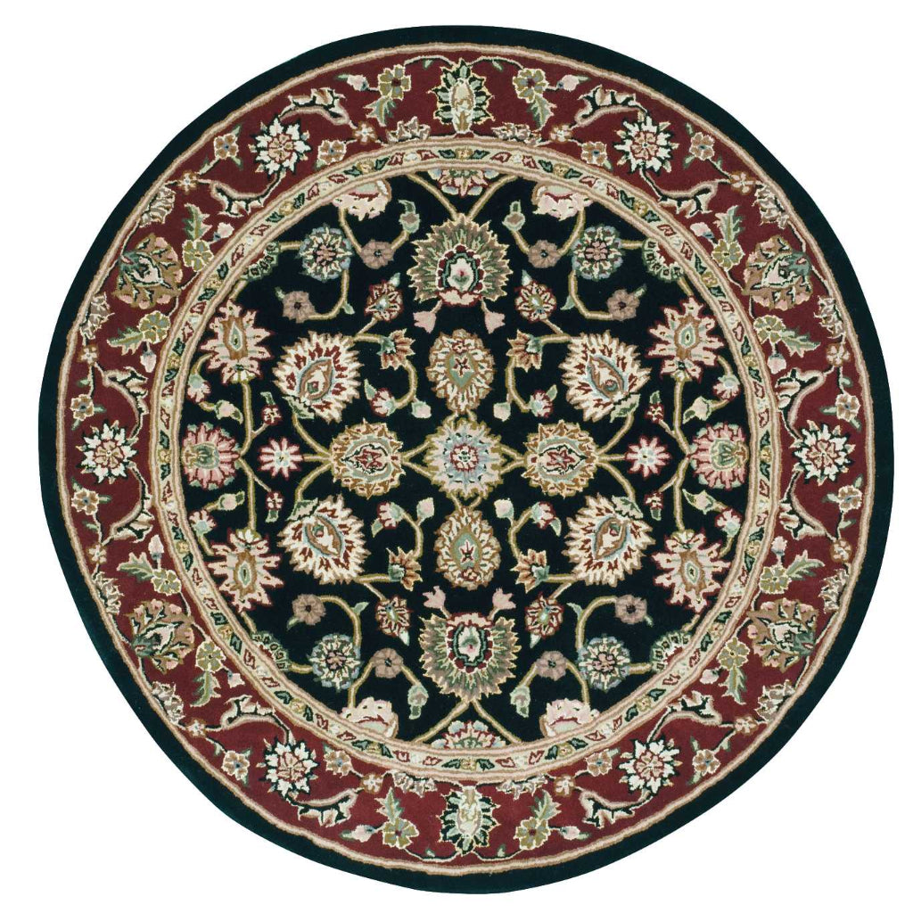 Nourison Home Nourison 2000 Multicolor 2017 Indoor Round Area Rug - Traditional Hand Tufted Rug Made of New Zealand Wool & Silk-