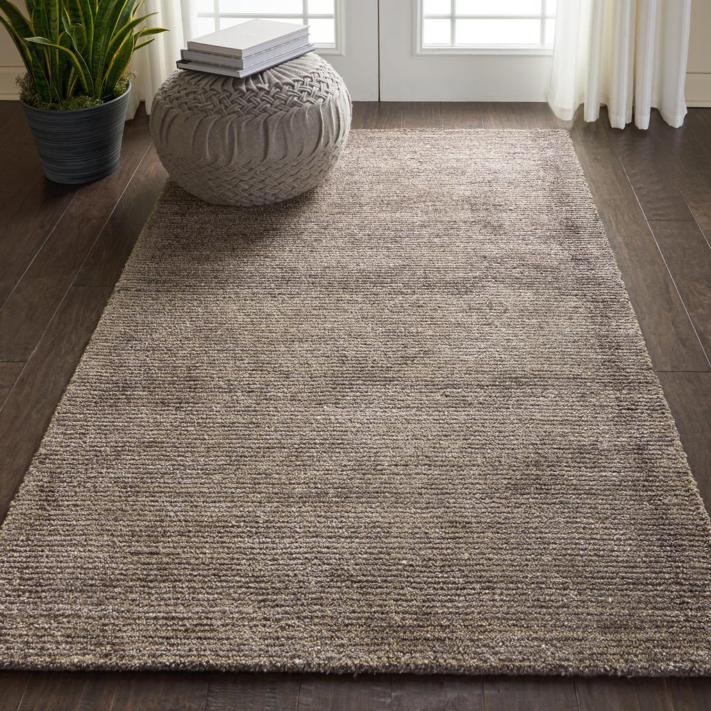 Nourison Home Weston WES01 Grey Indoor Rectangle Area Rug - Modern Tufted Handmade Medium Pile