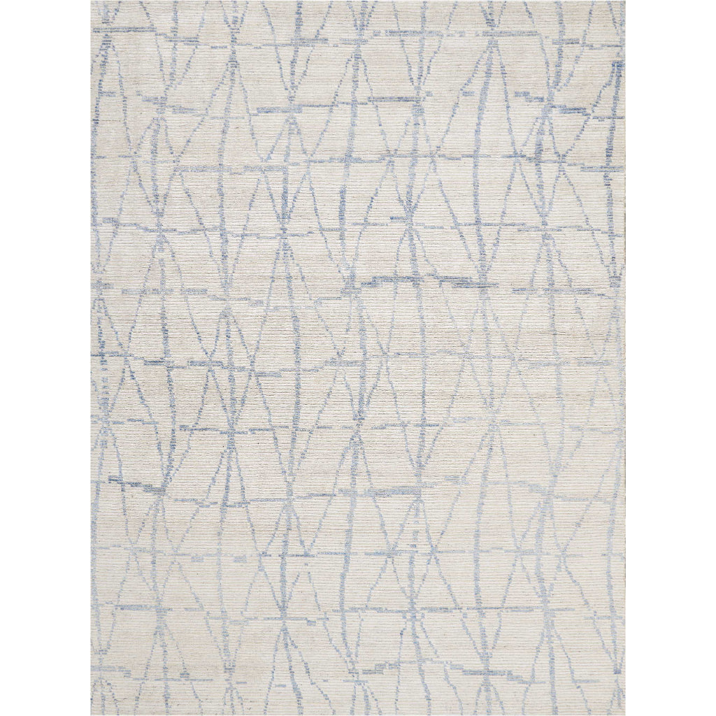 Nourison Home Ellora ELL02 Ivory Rectangle Indoor Area Rug - Hand Knotted Medium Pile Living Room Rug-