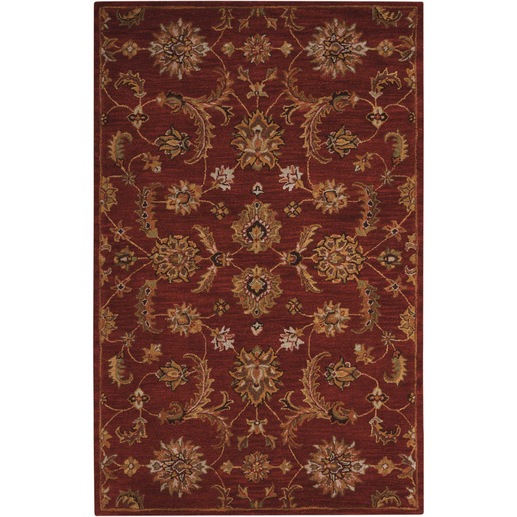 Nourison Home India House IH83 Multicolor Rectangle Indoor Area Rug -  Hand Tufted Medium Pile Rug Made of 100% Wool