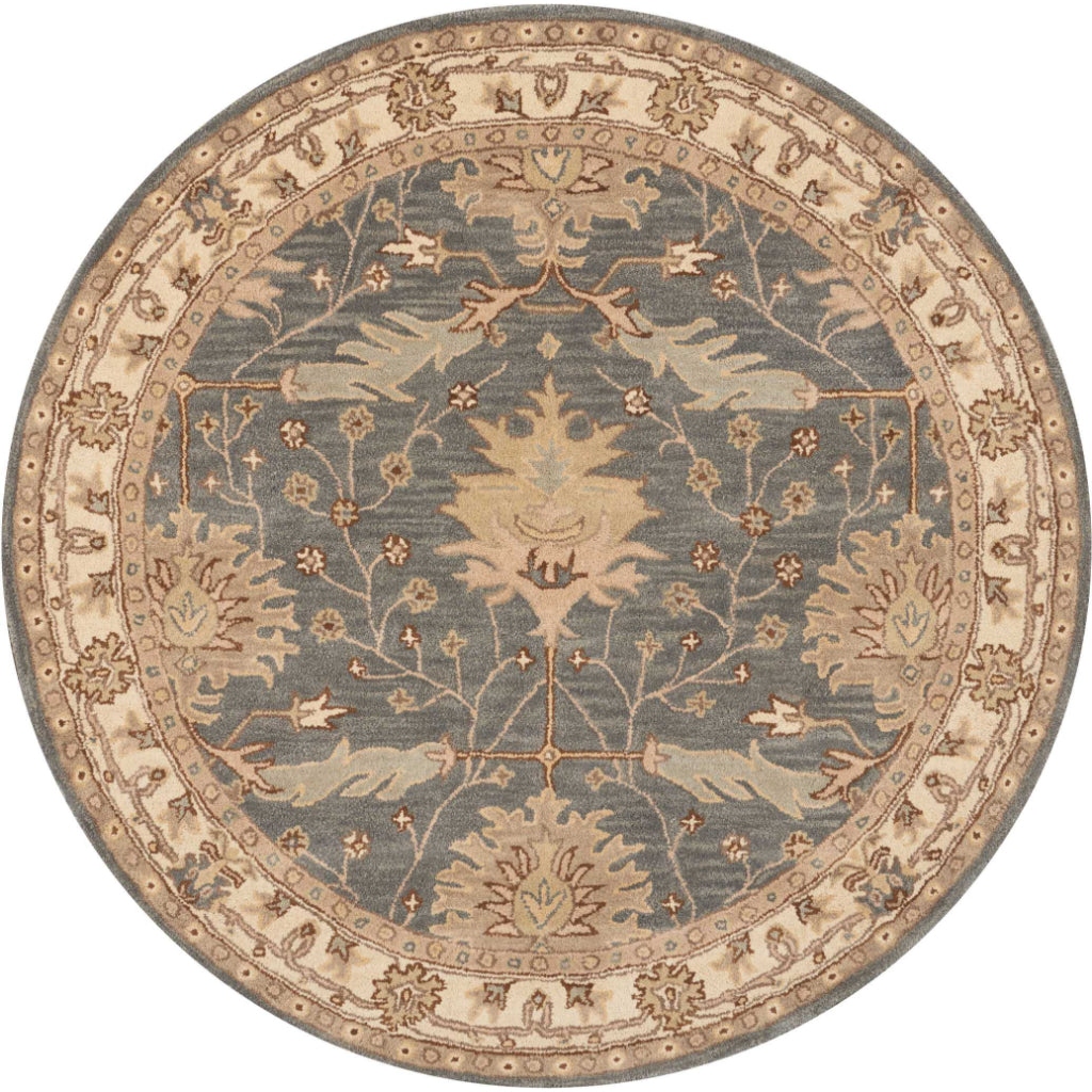 Nourison Home India House IH75 Multicolor Round Indoor Area Rug -  Hand Tufted Medium Pile Rug Made of 100% Wool