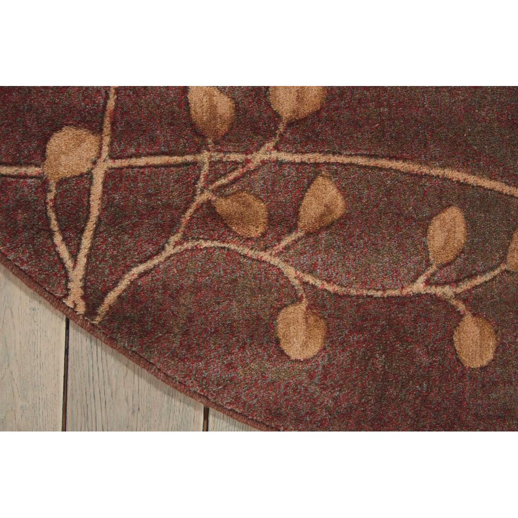 Nourison Home Somerset ST74 Multicolor Indoor Round Area Rug - Rustic Power Loomed Machine Made Medium Pile