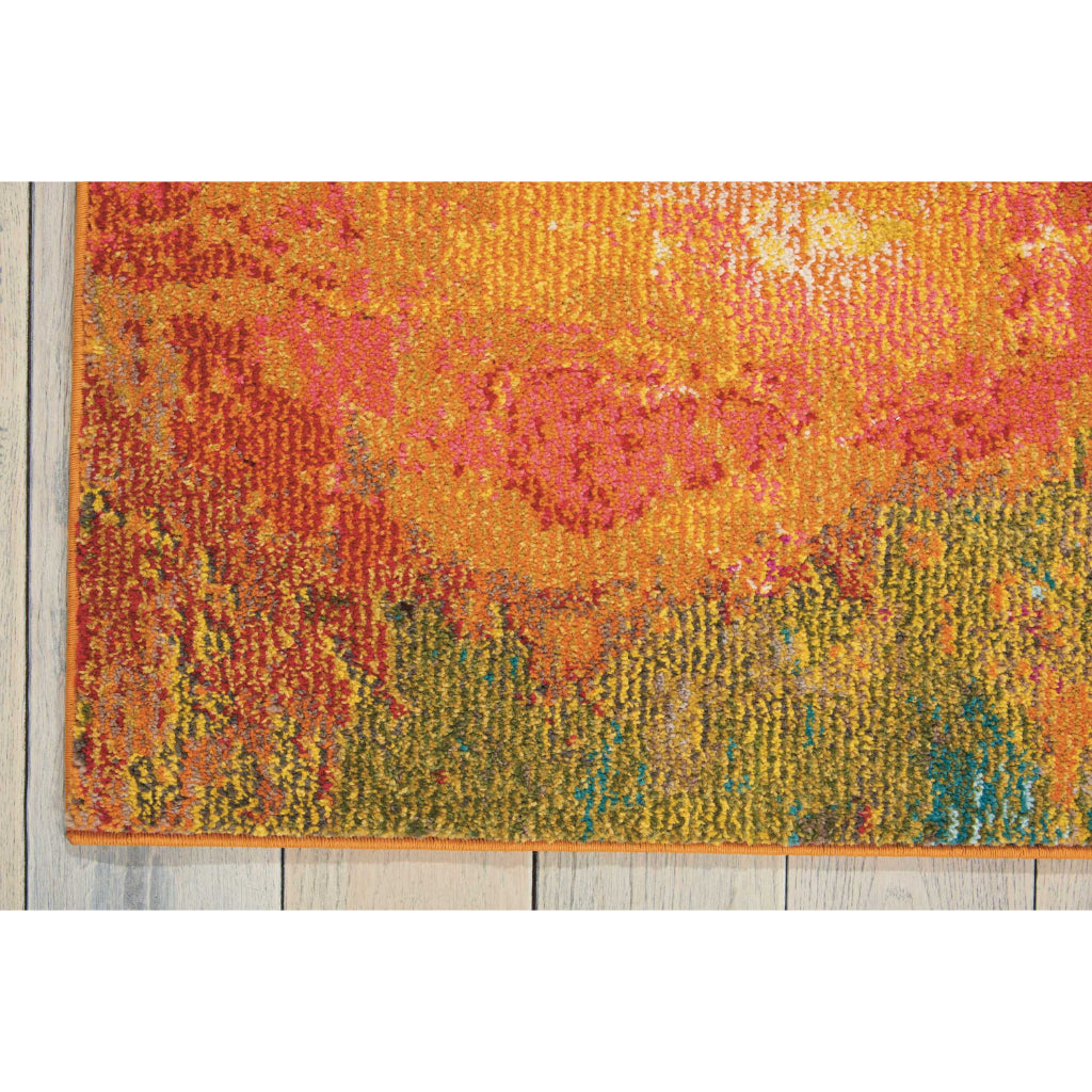 Nourison Home Celestial CES04 Multicolor Rectangle Indoor Area Rug - Power Loomed Modern Abstract Medium Pile Rug