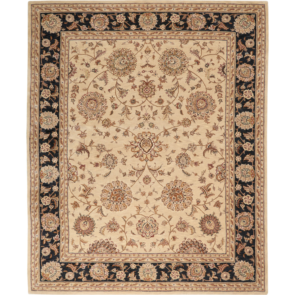 Nourison Home Nourison 2000 Two-Color 2207 Indoor Rectangle Area Rug - Traditional Hand Tufted Rug Made of New Zealand Wool & Silk-