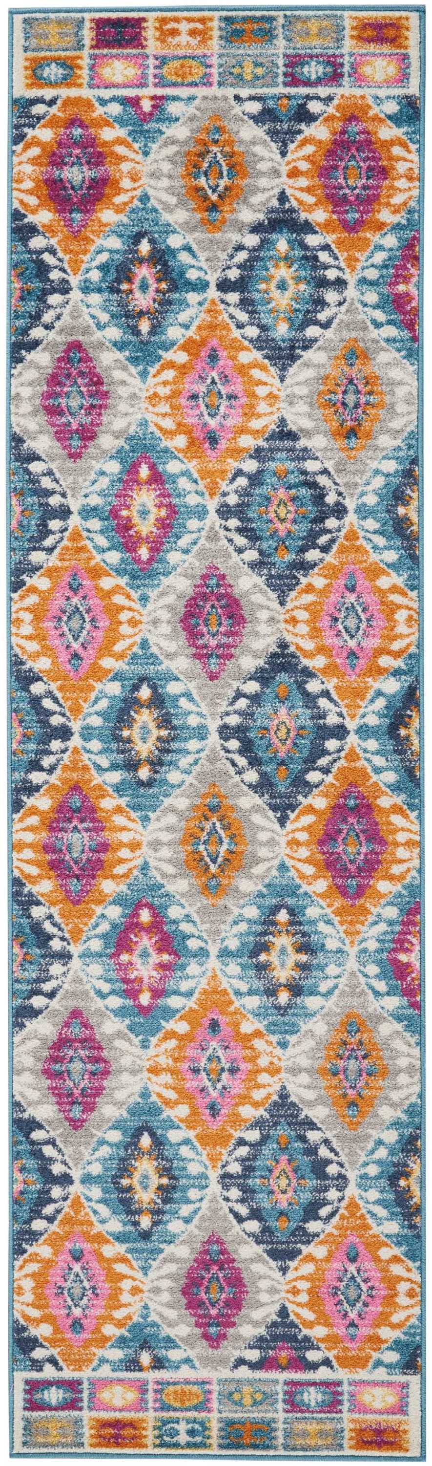 Nourison Home Passion PSN02 Multicolor Indoor Runner - Bohemian Power Loomed Machine Made Medium Pile