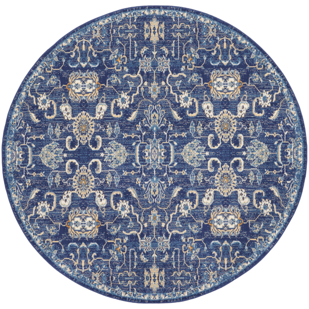 Nourison Home Grafix GRF24 Multicolor Indoor Round Area Rug - Power Loomed Medium Pile Rug