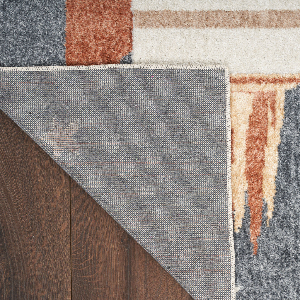Nourison Home Astra ASW06 Rectangle Blue Machine Washable Rug - Indoor Kids Room Rug